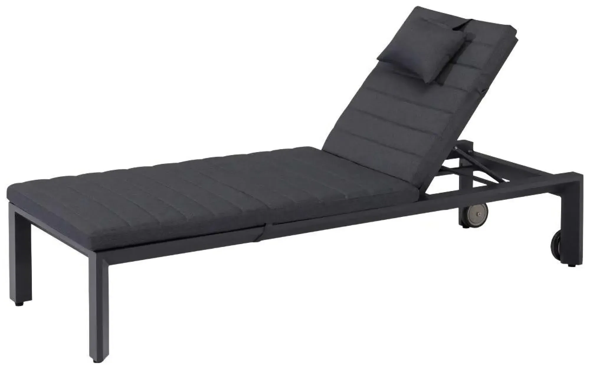 Manhattan Garden Sunlounger - Charcoal