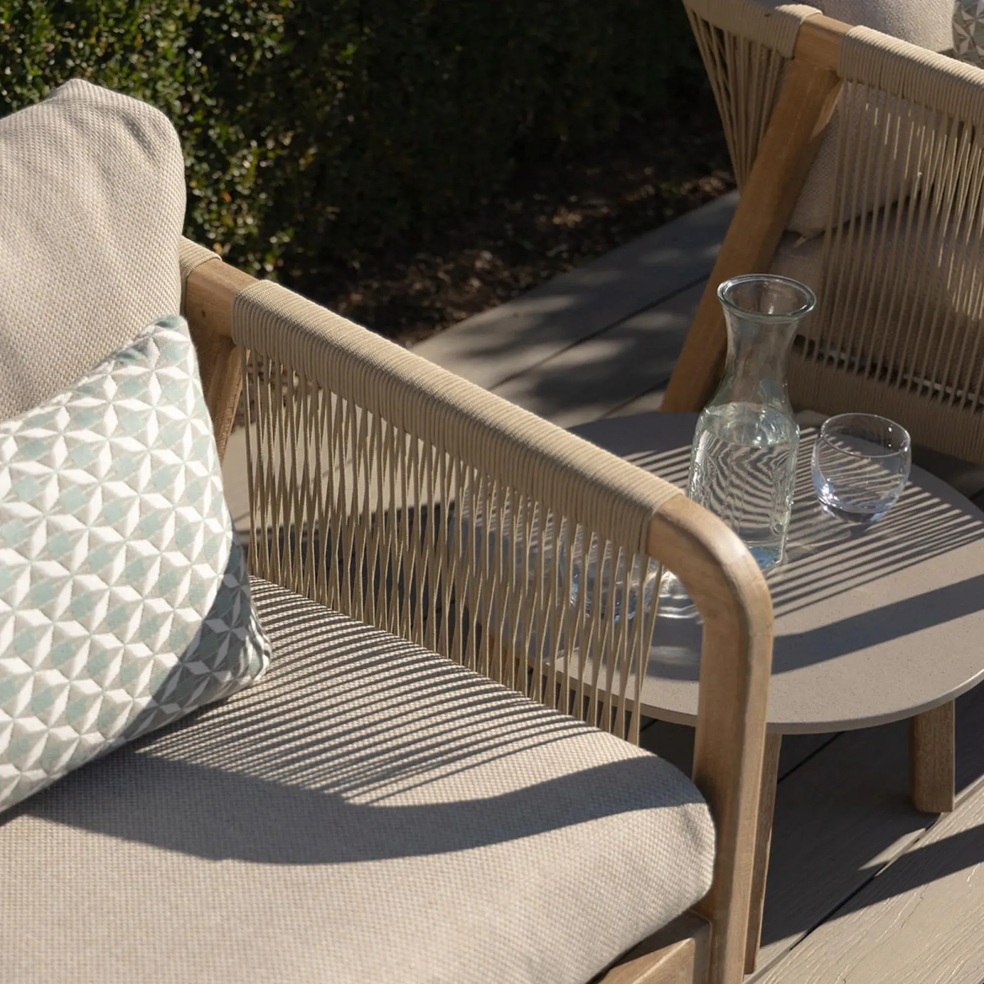 Martinique Garden Lounge Chair - Light Brown