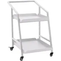 Maze 2 Tier Garden Trolley - White, Aluminium