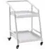 Maze 2 Tier Garden Trolley - White, Aluminium
