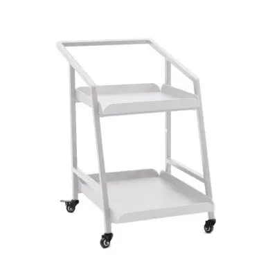 Maze 2 Tier Garden Trolley - White, Aluminium