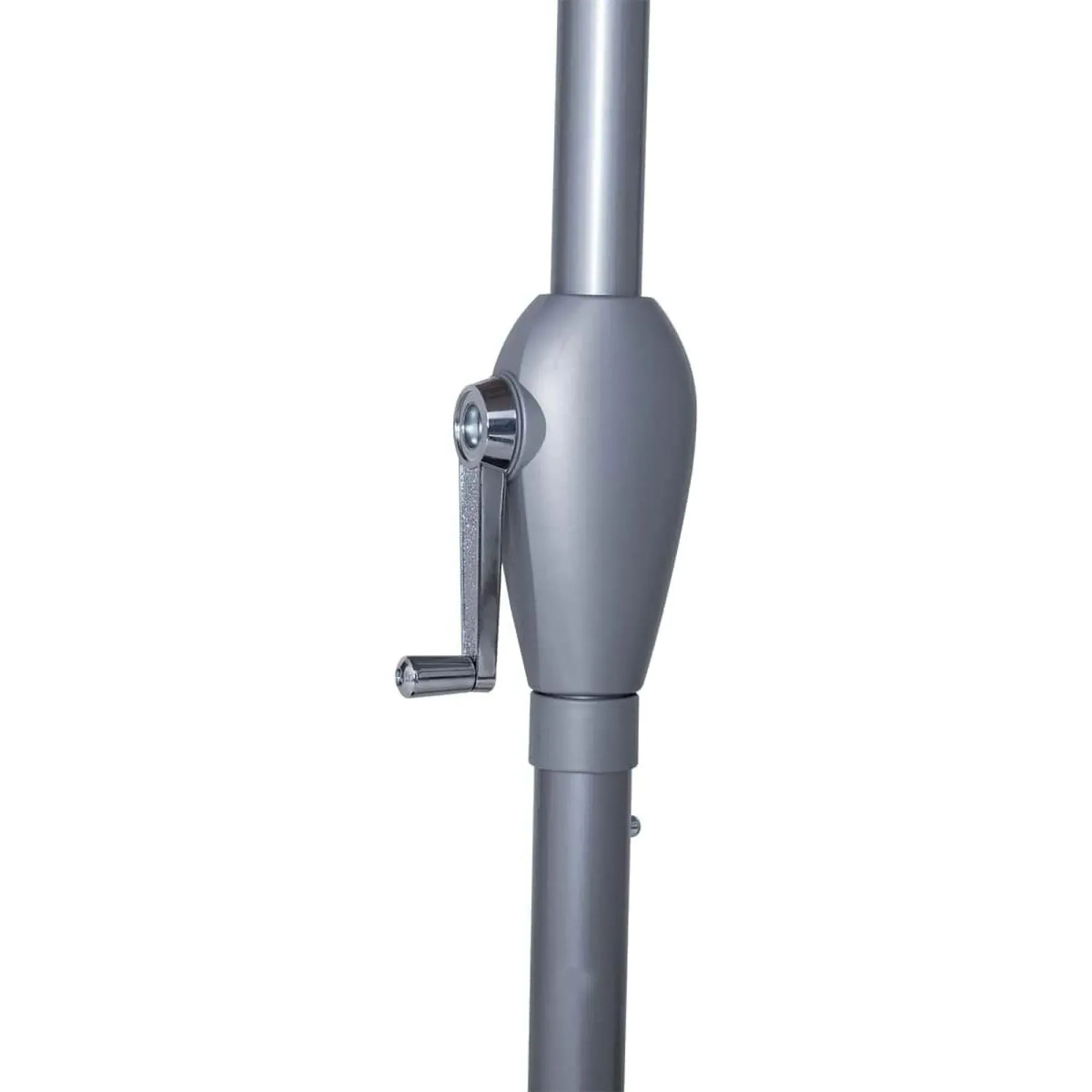 Maze Round Outdoor Parasol - Beige, Aluminium