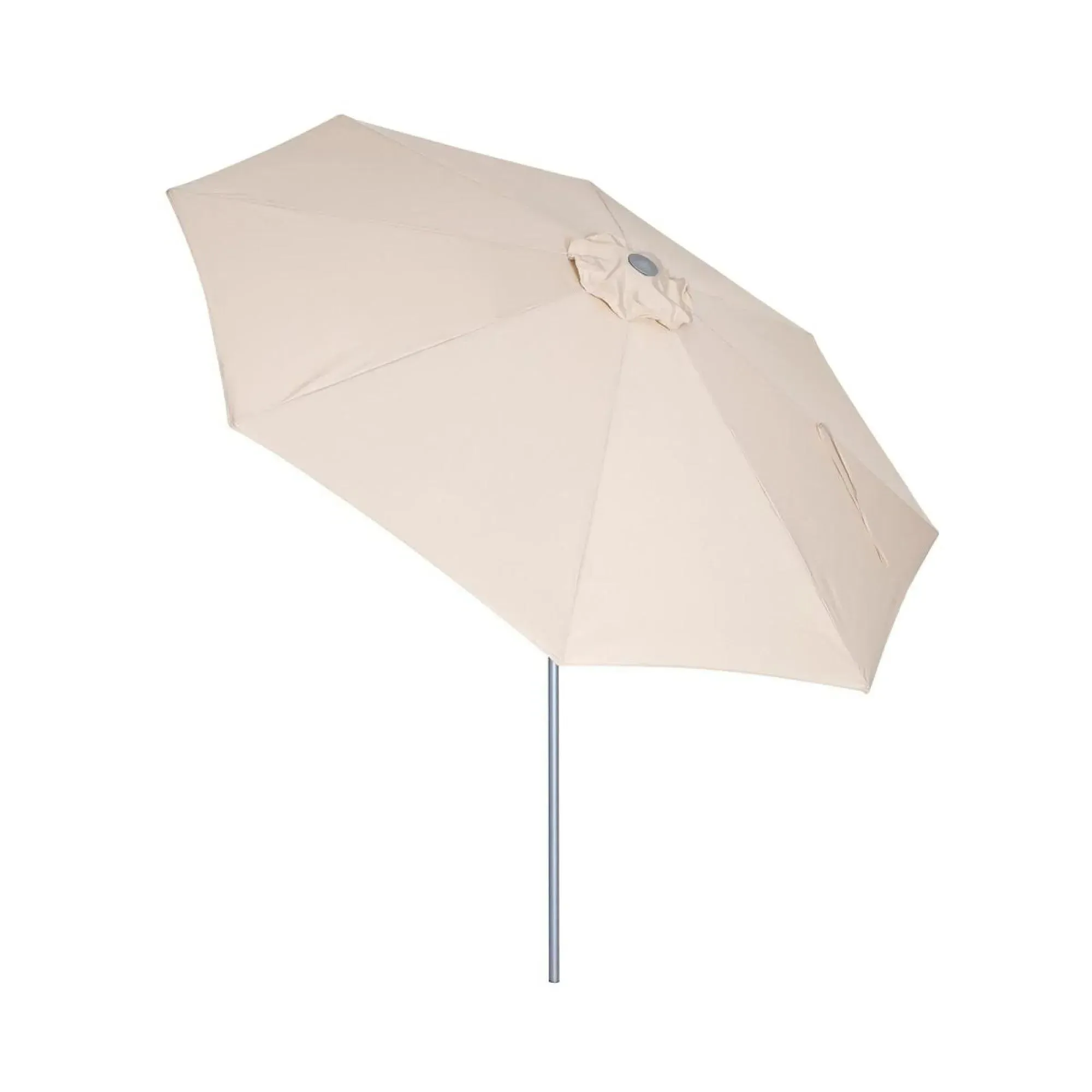 Maze Round Outdoor Parasol - Beige, Aluminium