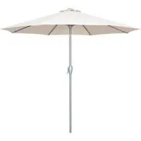 Maze Round Outdoor Parasol - Beige, Aluminium