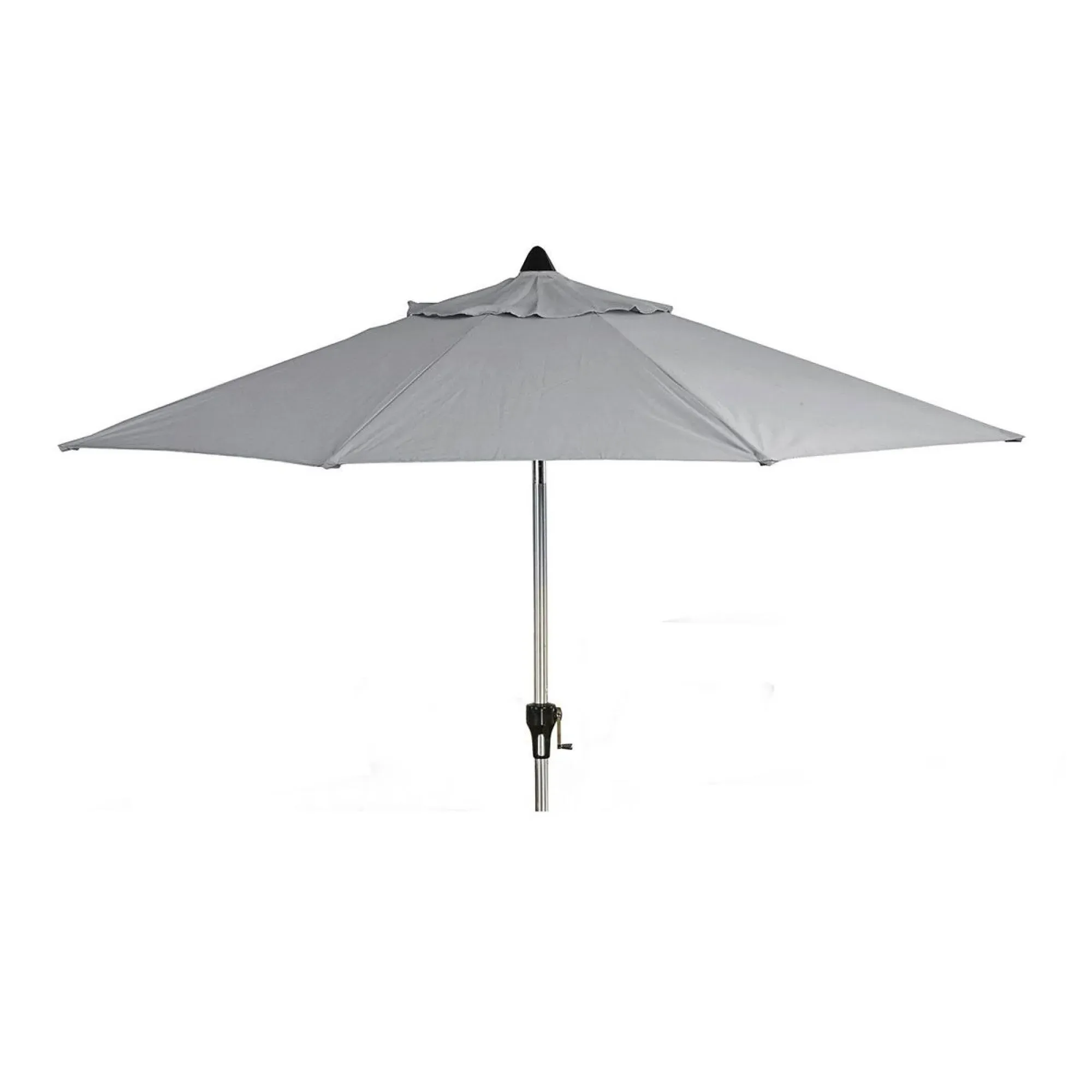 Maze Round Outdoor Parasol - Grey, Aluminium