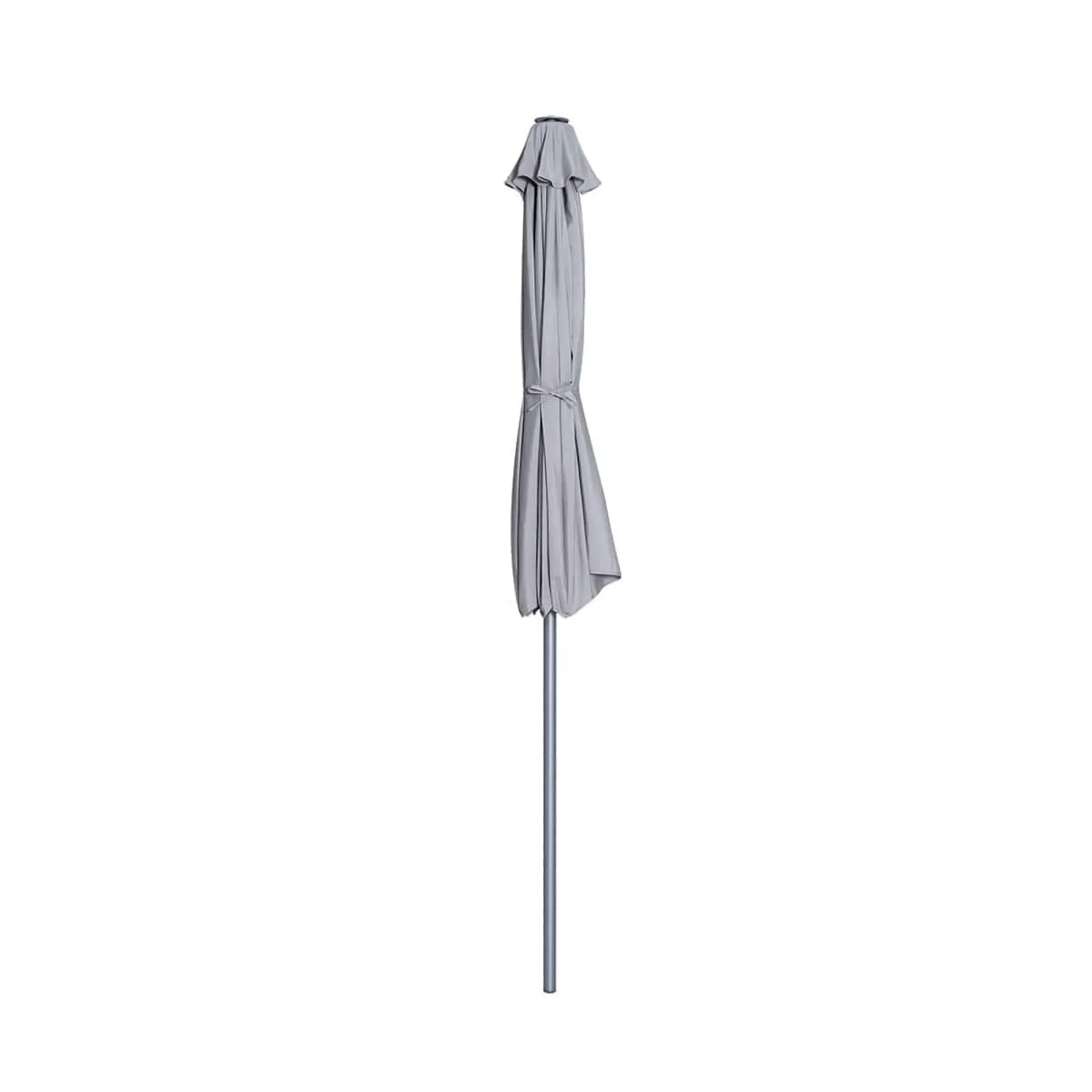 Maze Round Outdoor Parasol - Grey, Aluminium