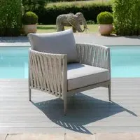 Milan Garden Lounge Chair - Cool Linen