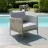 Milan Garden Lounge Chair - Cool Linen