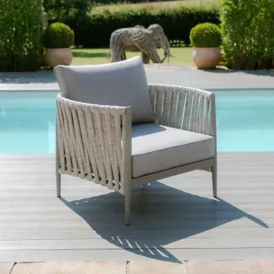 Milan Garden Lounge Chair - Cool Linen image