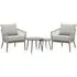 Monaco Garden Lounge Set - Cool Linen