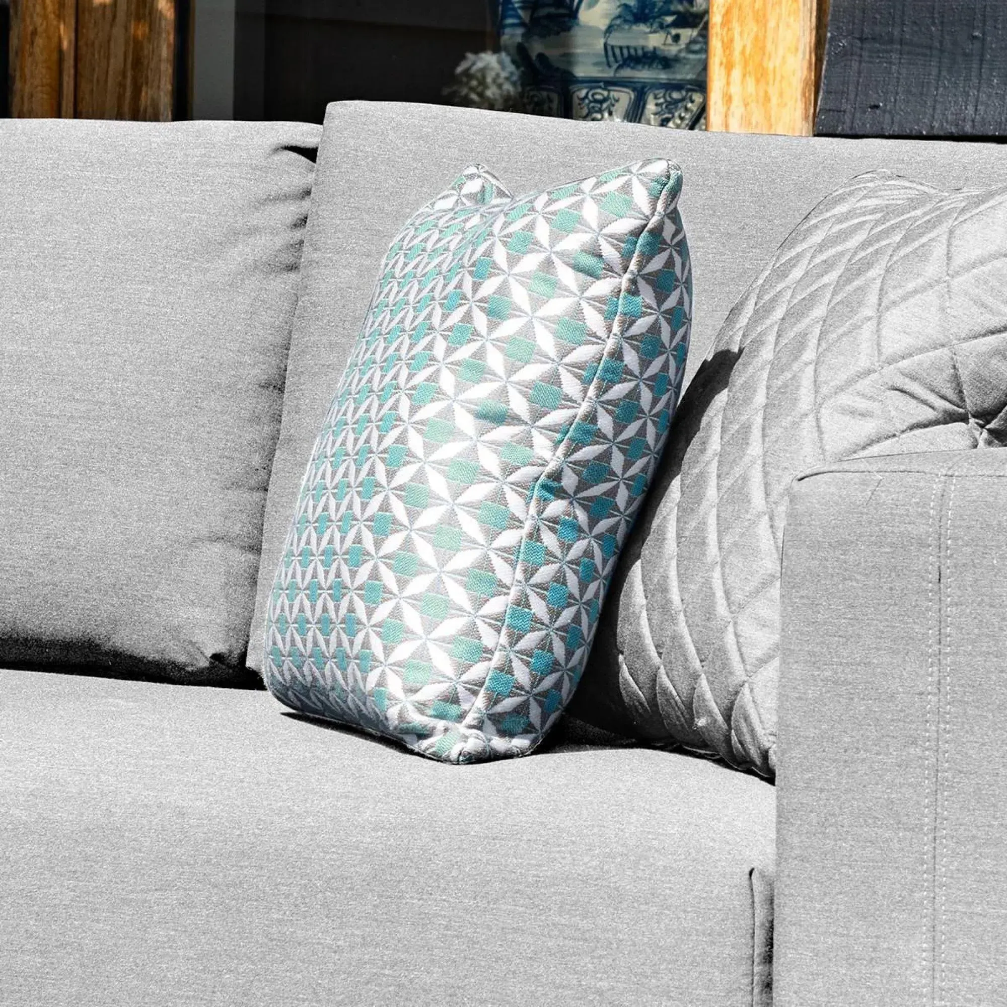 Mosaic Scatter Cushions Pack of 2 - Blue