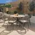 New Bali 6-Seater Round Garden Dining Set - Sandstone