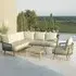 New Bali Corner Garden Sofa Set with Armchair - Sandstone