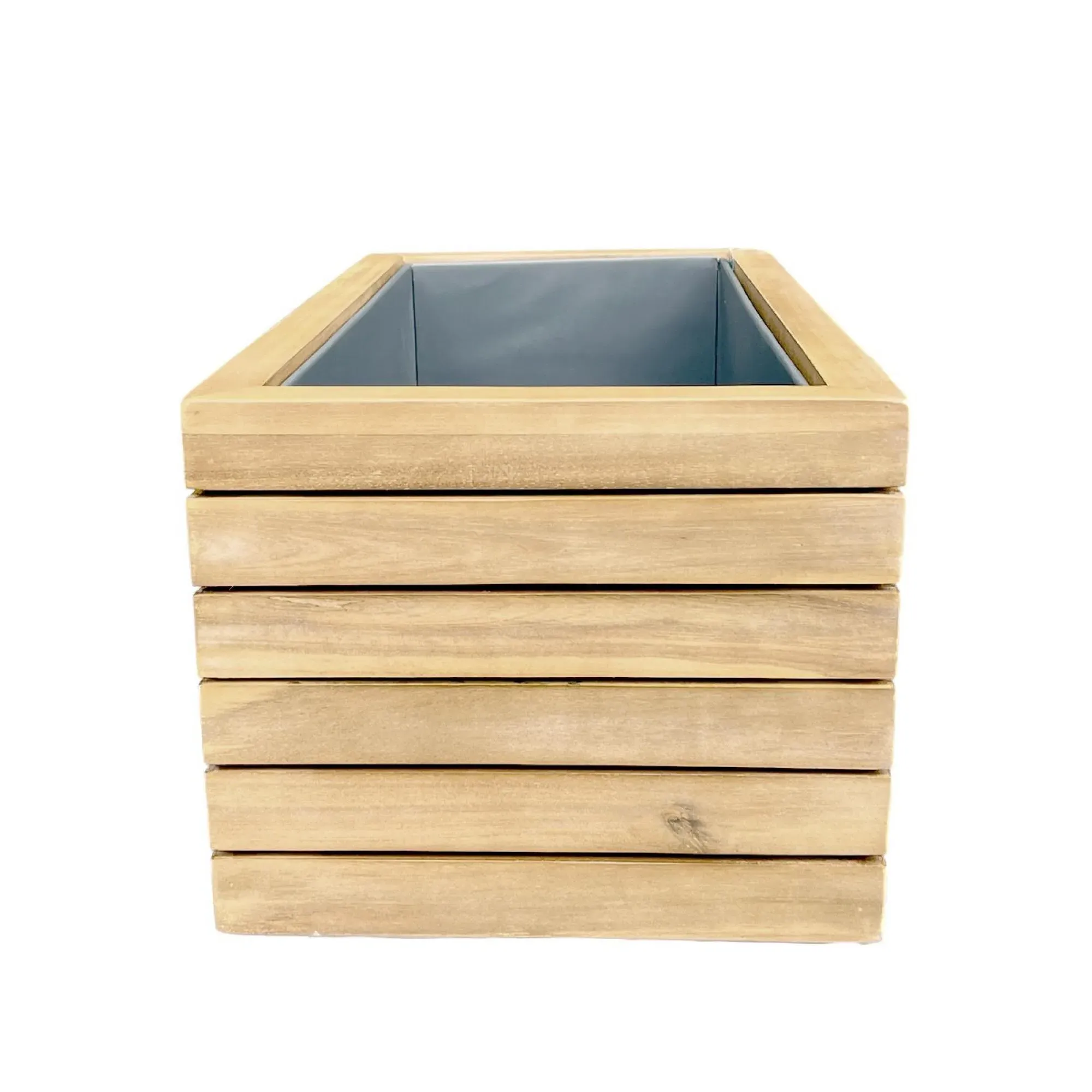 New Bali Small Garden Planter - Acacia Wood