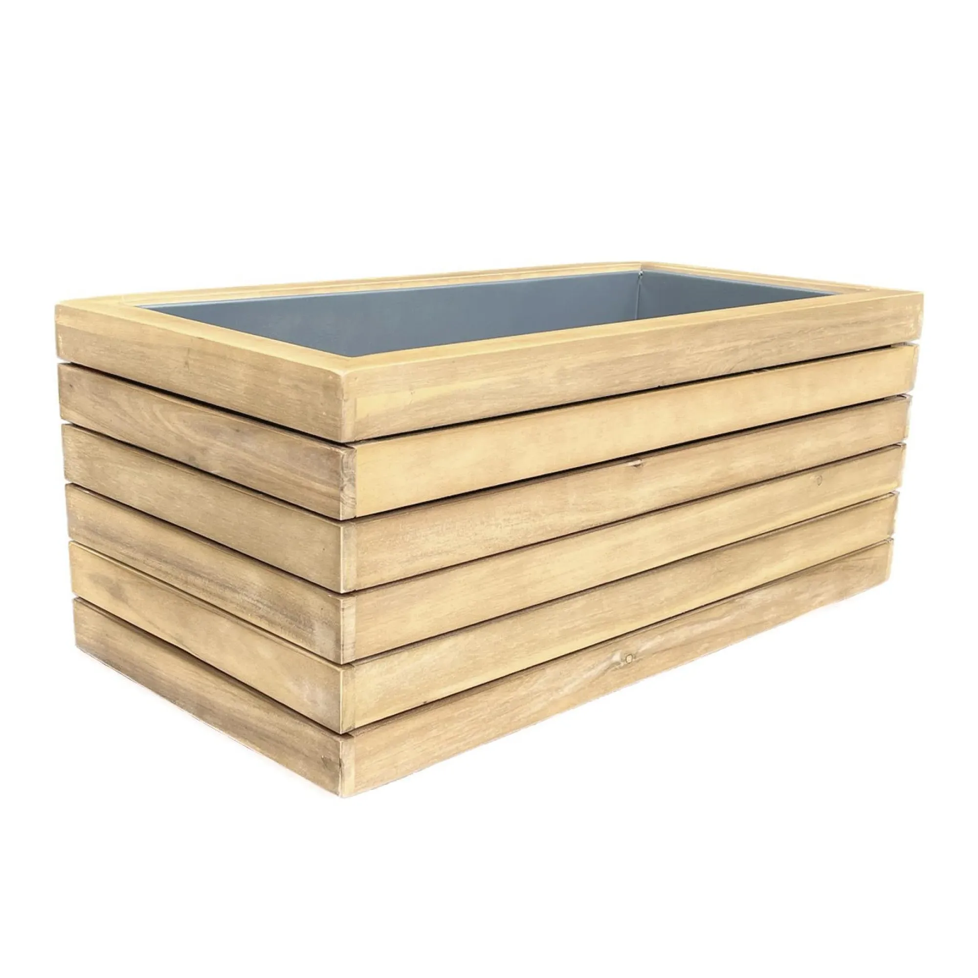 New Bali Small Garden Planter - Acacia Wood