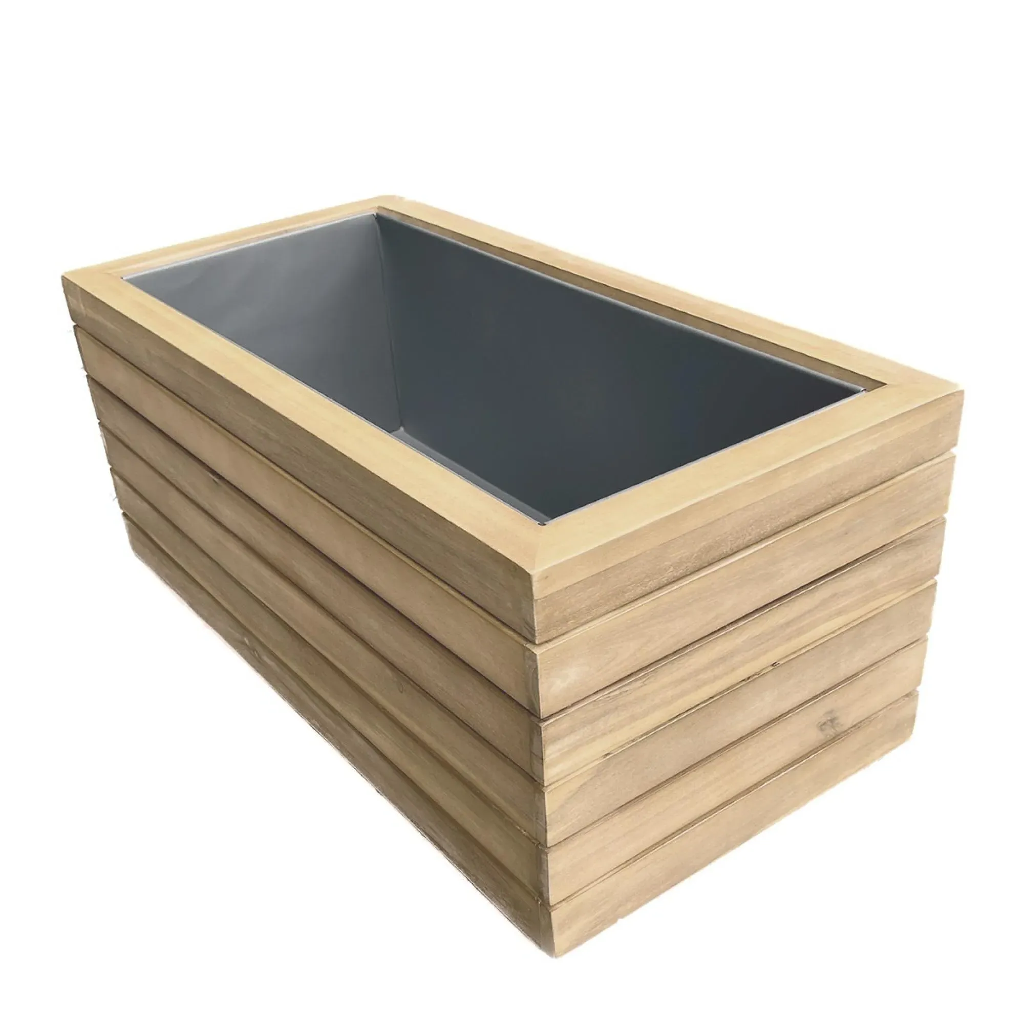 New Bali Small Garden Planter - Acacia Wood