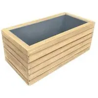 New Bali Small Garden Planter - Acacia Wood