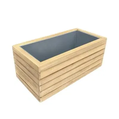 New Bali Small Garden Planter - Acacia Wood