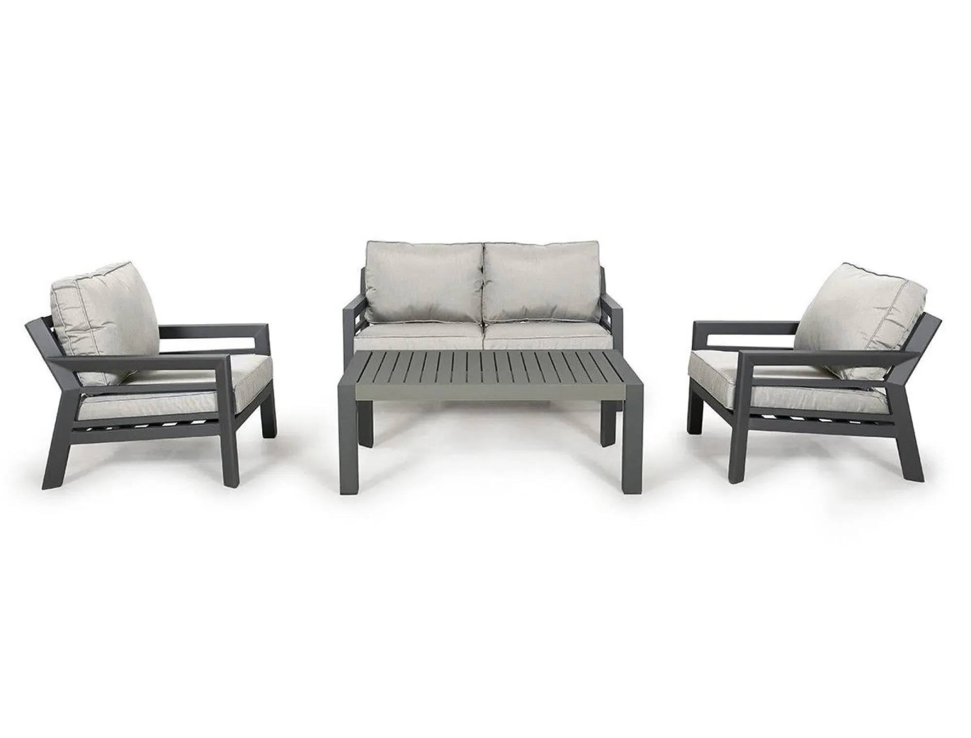 New York 2-Seater Garden Sofa Set - Dove Grey
