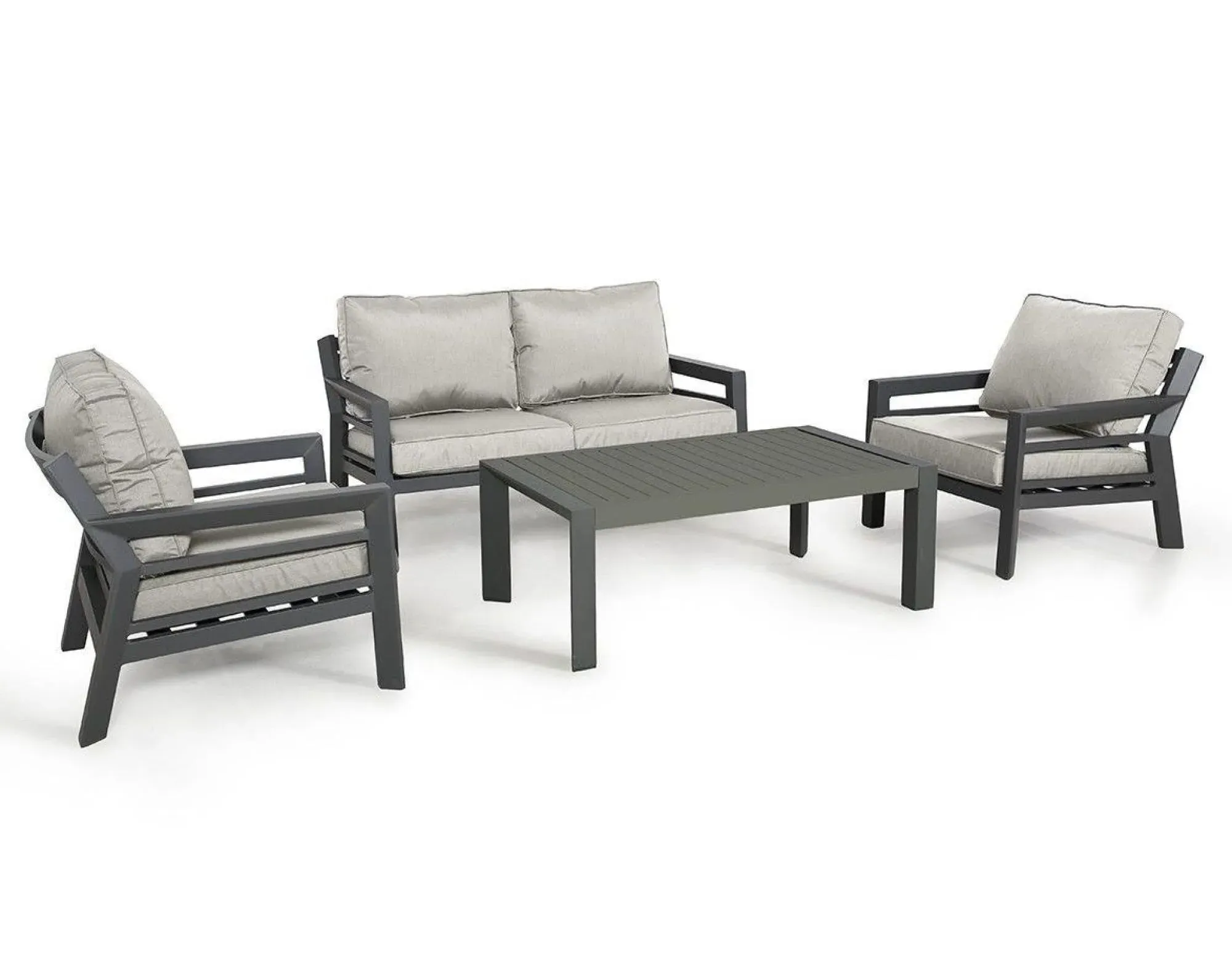 New York 2-Seater Garden Sofa Set - Dove Grey