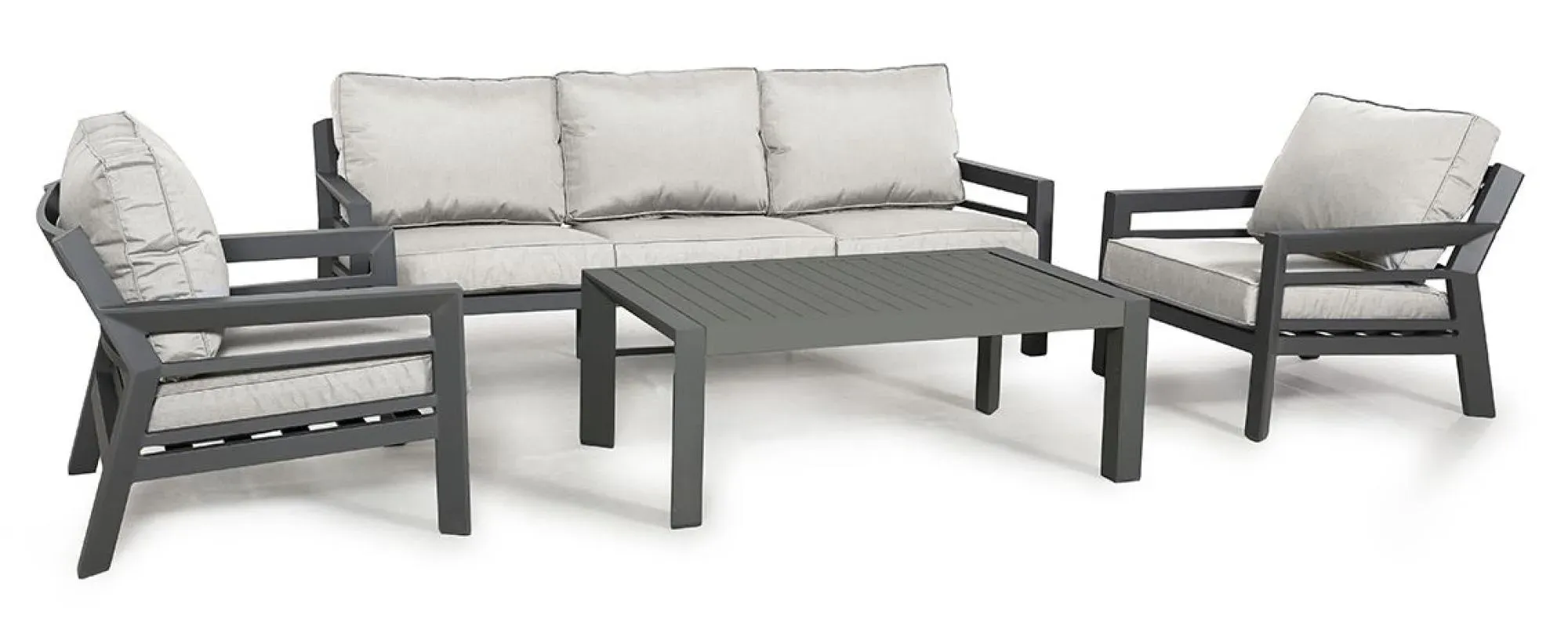 New York 3-Seater Garden Sofa Set - Dove Grey