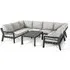 New York U-Shaped Garden Sofa Set - Dove Grey