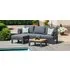 Oslo Chaise Garden Sofa Set - Charcoal