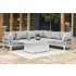 Oslo Corner Sofa Rising Garden Dining Set - White