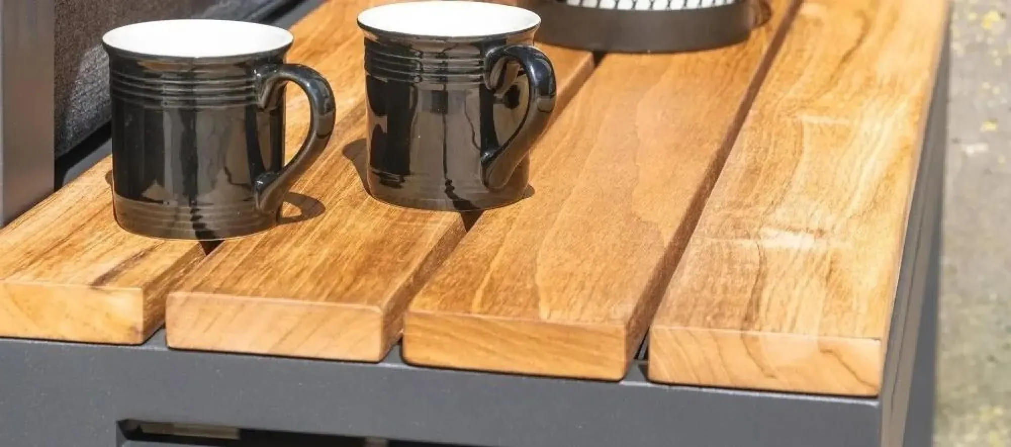 Oslo Garden Bench - Charcoal