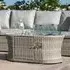 Oxford Fire Pit Garden Coffee Table - Light Grey, Rattan