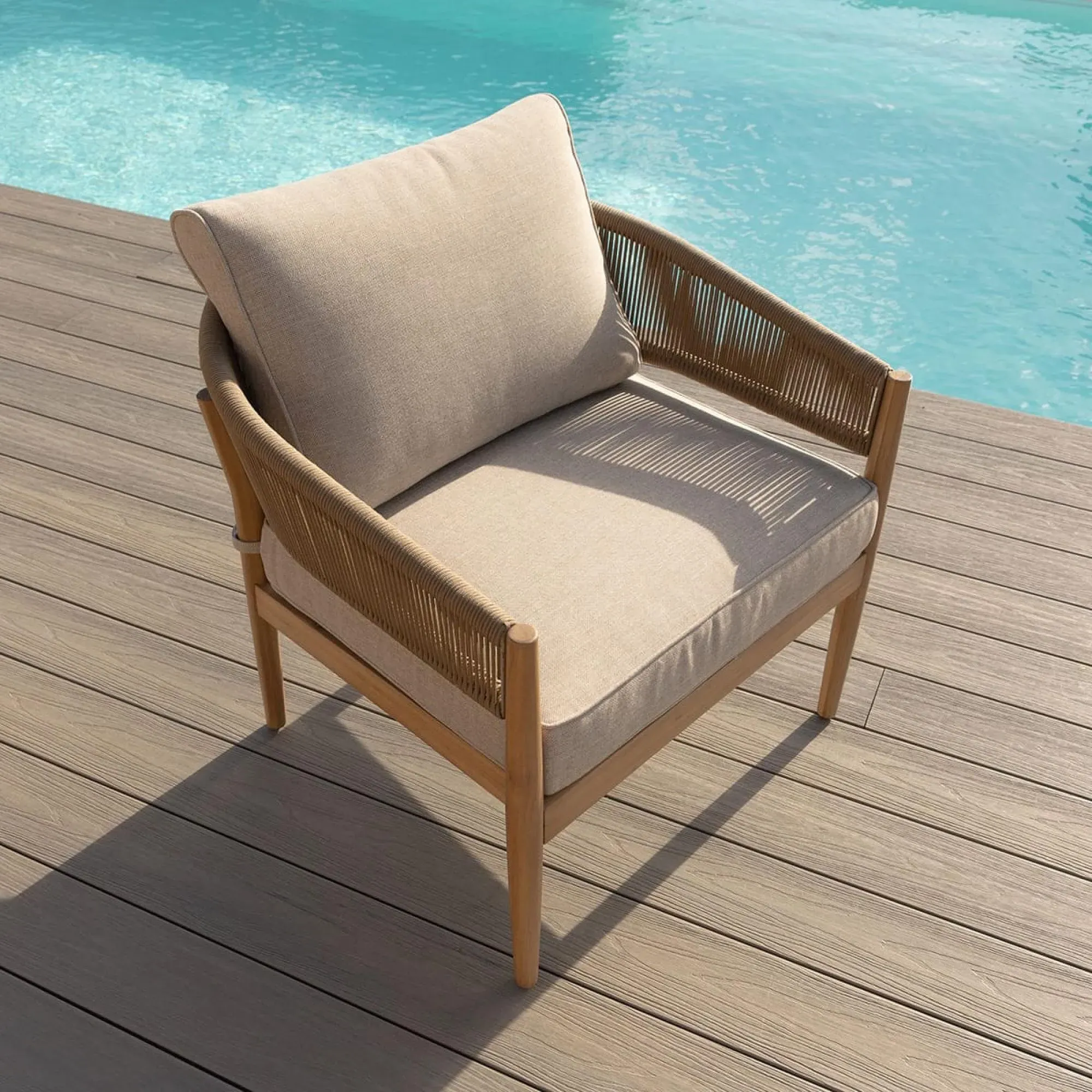 Porto 3-Seater Garden Sofa Set - Sandstone