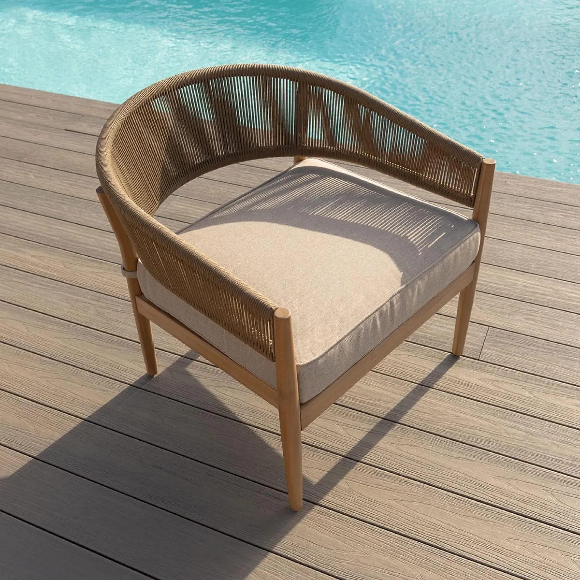 Porto 3-Seater Garden Sofa Set - Sandstone