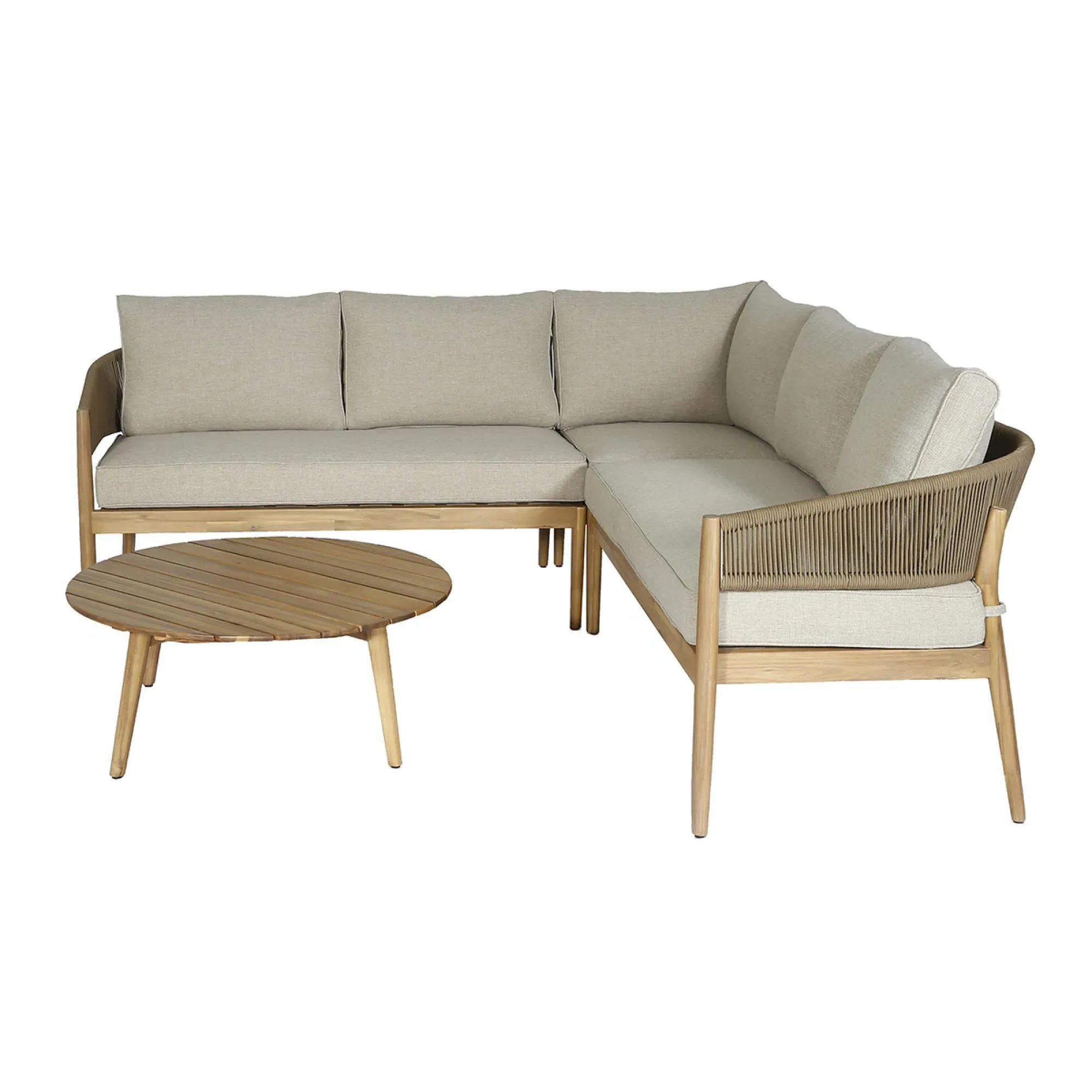 Porto Corner Garden Sofa Set - Sandstone