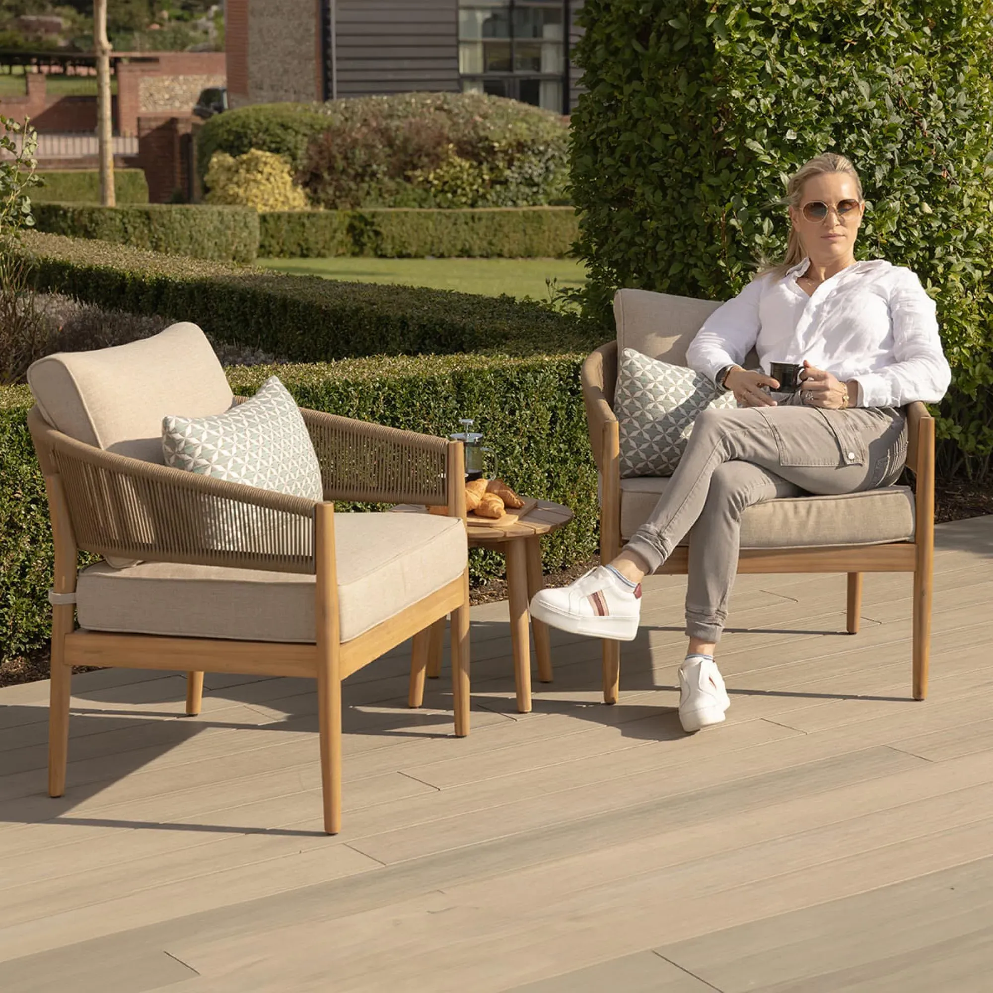 Porto Garden Lounge Set - Sandstone