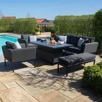 Pulse 3-Seater Garden Sofa Set - Charcoal