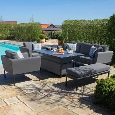 Pulse 3-Seater Garden Sofa Set - Flanelle