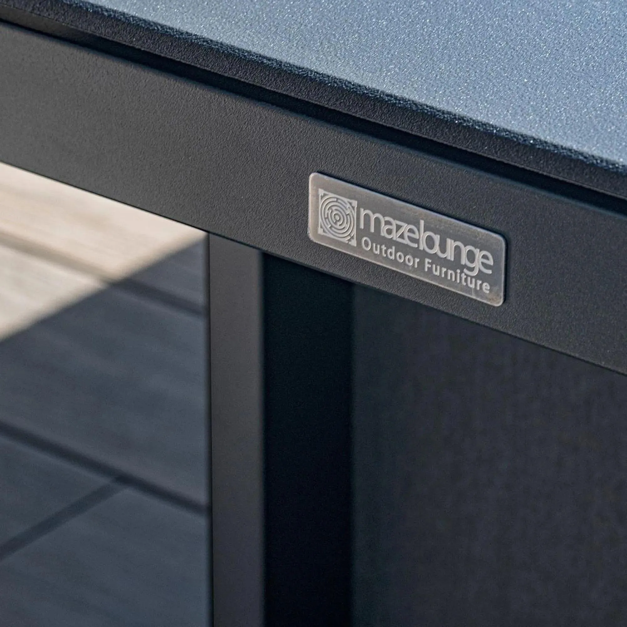 Pulse 8-Seater Corner Sofa Dining Set with Fire Pit - Charcoal