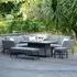 Pulse 8-Seater Corner Sofa Dining Set with Rising Table - Flanelle