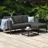 Pulse Chaise Garden Sofa Set - Charcoal