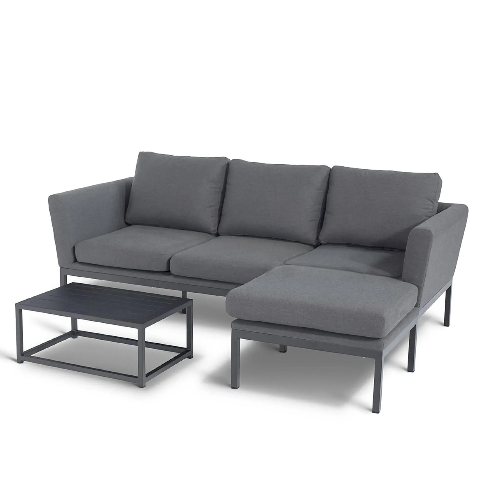 Pulse Chaise Garden Sofa Set - Flanelle