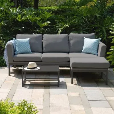 Pulse Chaise Garden Sofa Set - Flanelle