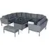Pulse U-Shape Corner Sofa Dining Set with Fire Pit Table - Flanelle