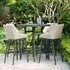 Regal 4-Seater Round Garden Bar Set - Oatmeal
