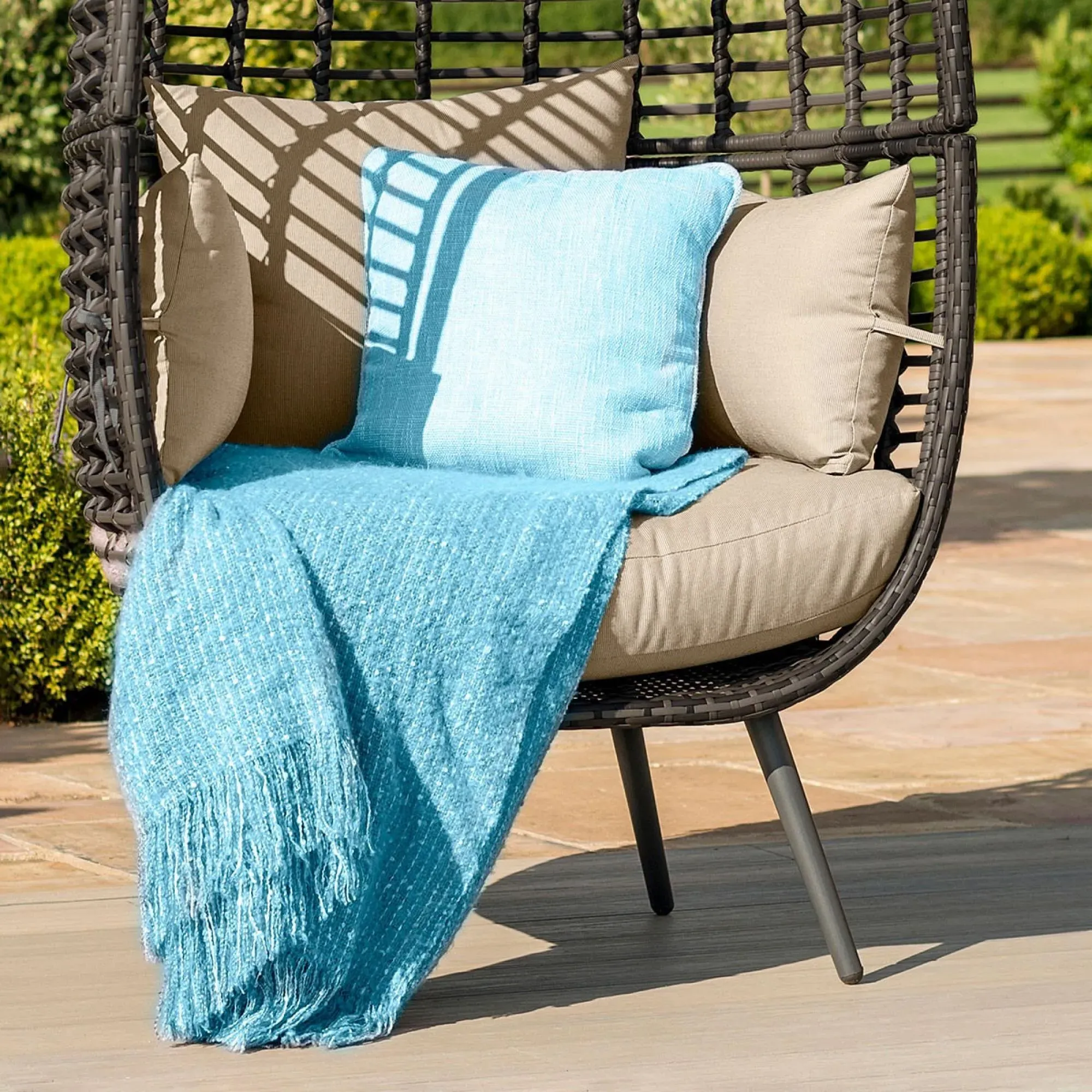 Riviera Garden Chair - Brown, Rattan