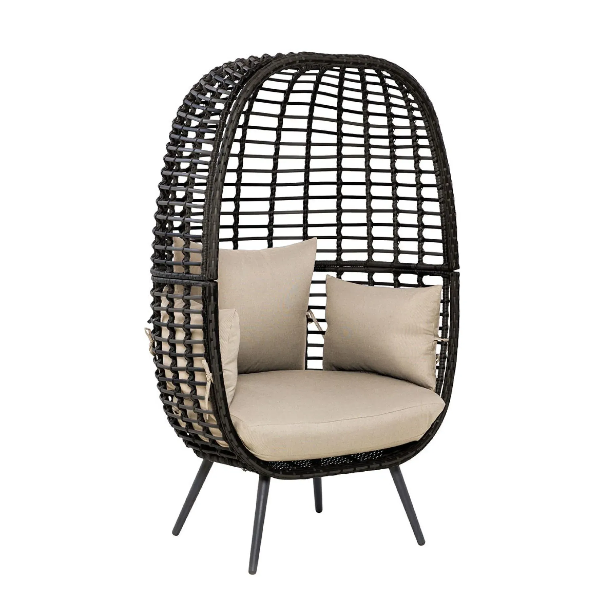 Riviera Garden Chair - Brown, Rattan