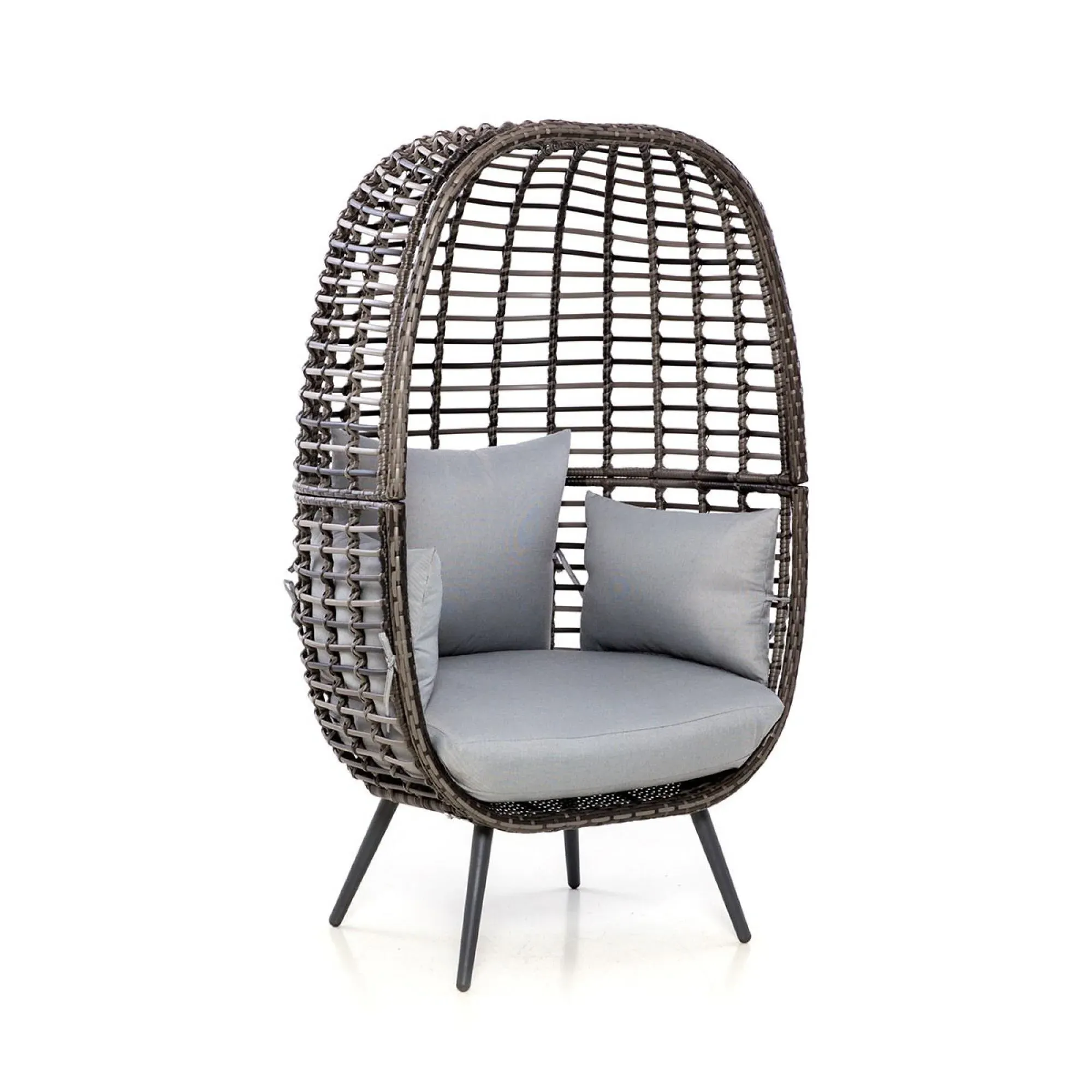 Riviera Garden Chair - Grey, Rattan