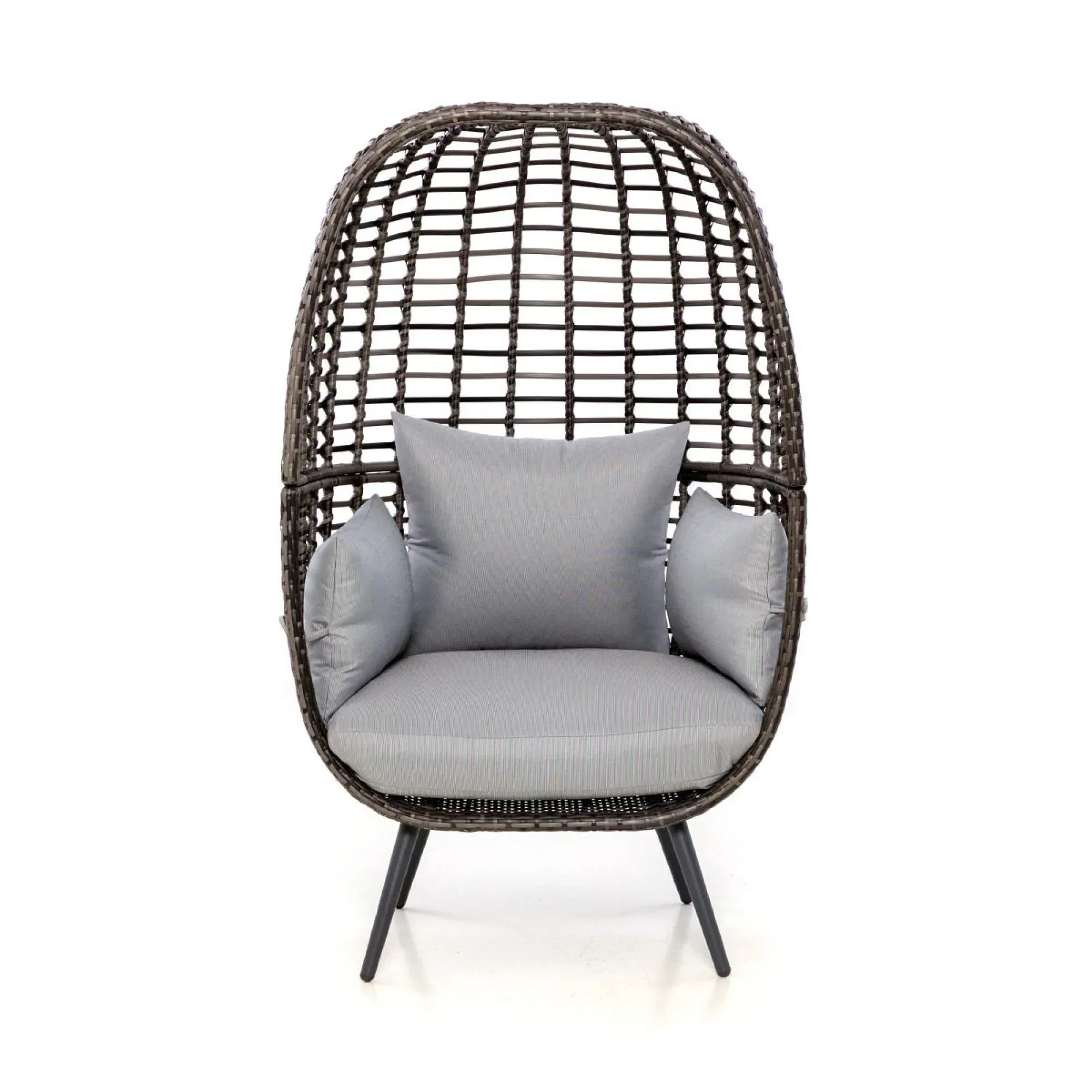 Riviera Garden Chair - Grey, Rattan