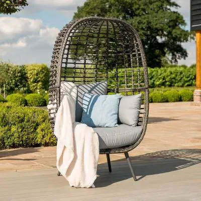 Riviera Garden Chair - Grey, Rattan