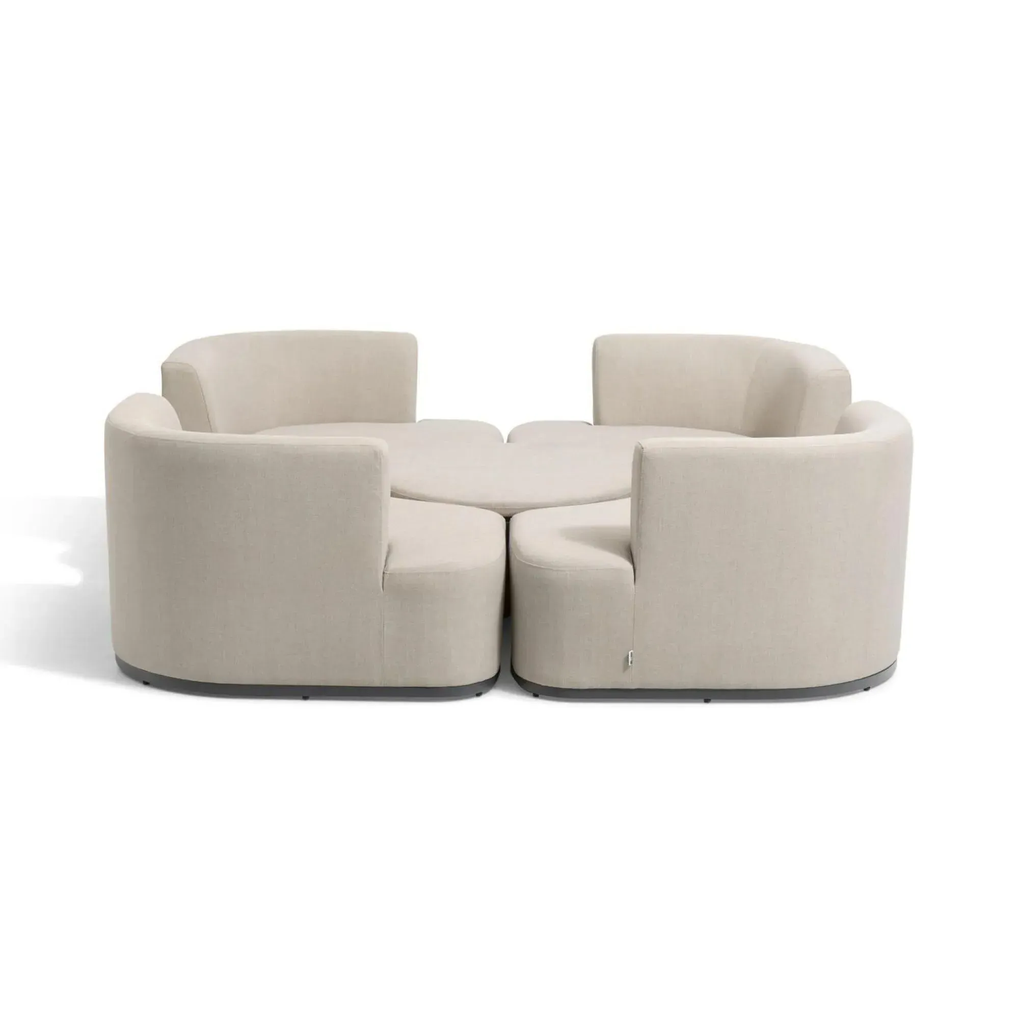 Snug Garden Daybed Suite with Rising Table - Oatmeal, Fabric