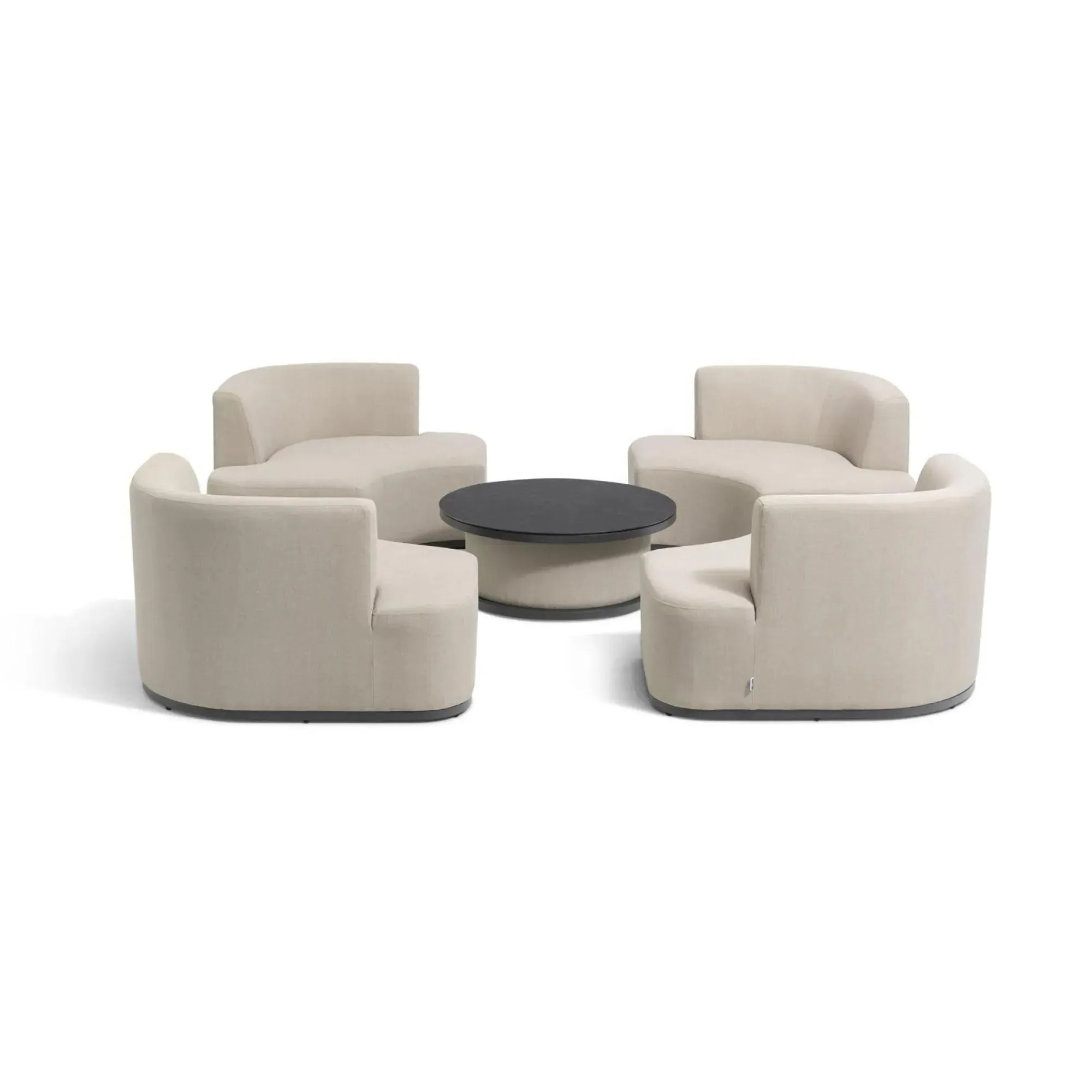 Snug Garden Daybed Suite with Rising Table - Oatmeal, Fabric